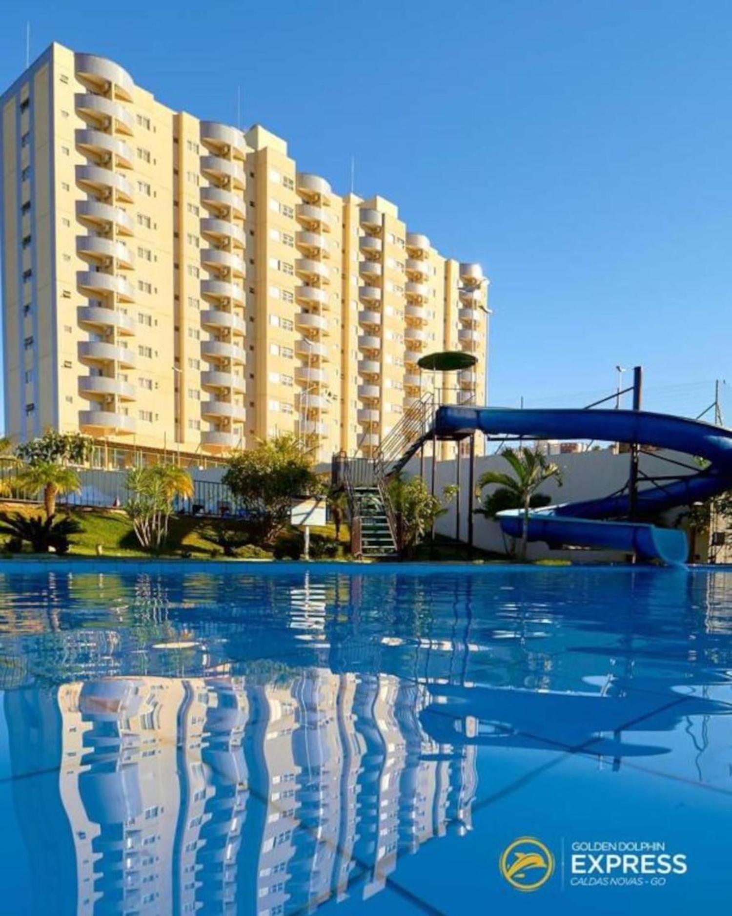 Caldas Novas, Golden Dolphin Grand Hotel, Quarto Sala Cozinha Aconchegante, Ap 361 المظهر الخارجي الصورة